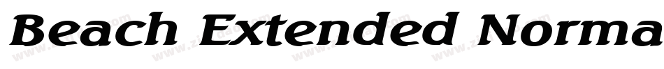 Beach Extended Normal字体转换